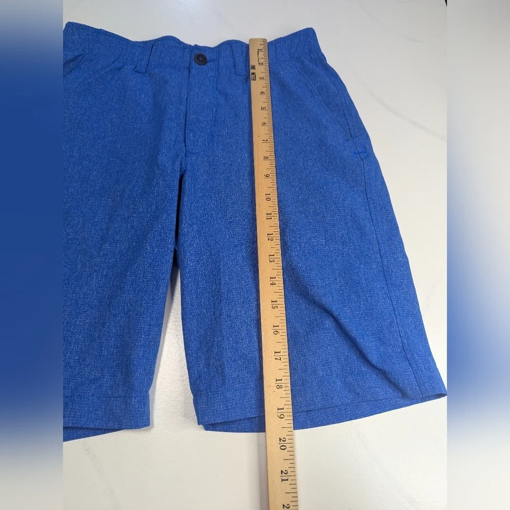 Under Armour Mens Match Play Vented Golf Shorts 30 Blue Elastic Waist Heatgear